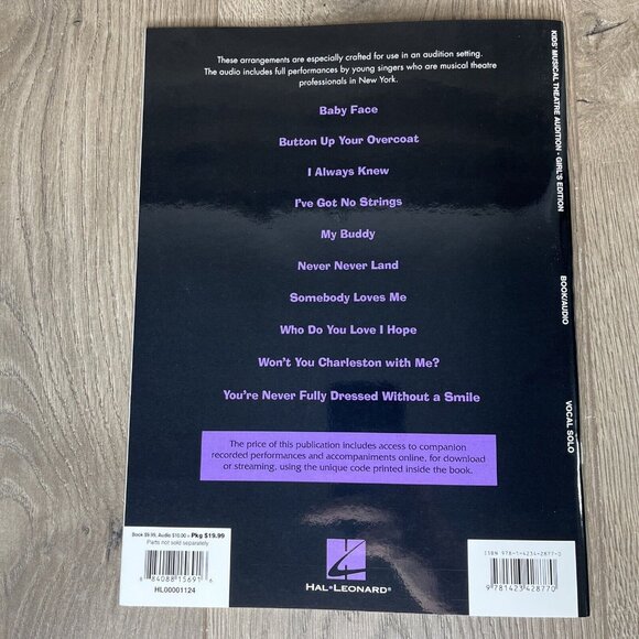 Kids' Musical Theatre Audition - Girls Edition Hal Leonard - Picture 3 of 6